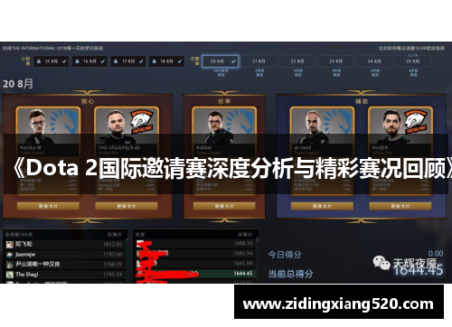 《Dota 2国际邀请赛深度分析与精彩赛况回顾》